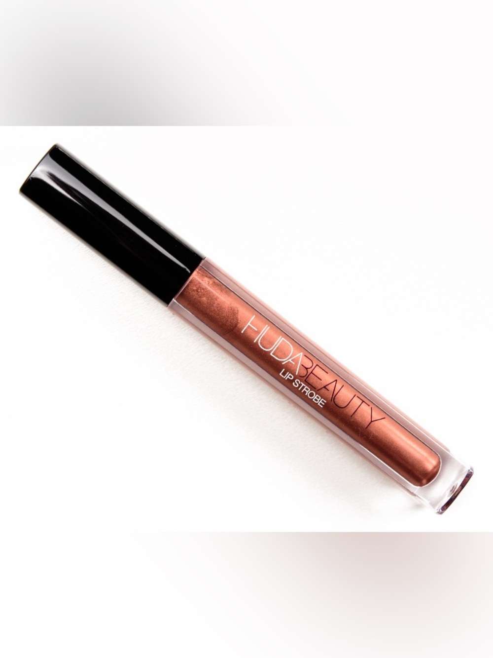 🆕 Huda Beauty Foxy Lip Strobe Glitter Lip Gloss, Bronze, BNIB